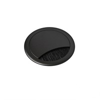 Axessline Cable Grommet - Medium, Ø 60 mm, med borst, svart
